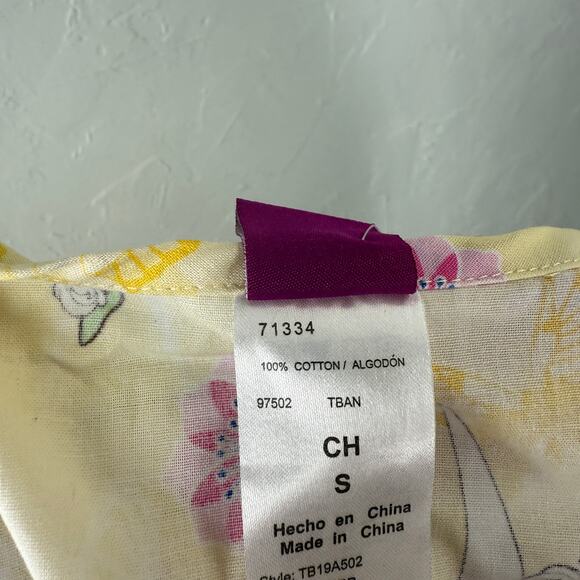 NEW Disney Tinkerbell Womens Shirt Small Scrub Top Tinkerbell Cotton S/S ZZ10 - Picture 7 of 7